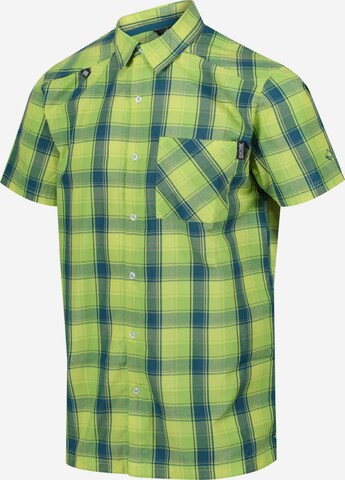 REGATTA Regular fit Athletic Button Up Shirt 'Kalambo IV' in Yellow