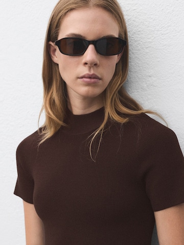MANGO Knit dress 'SESETA' in Brown