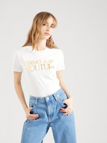 Versace Jeans Couture Тениска в бяло: отпред