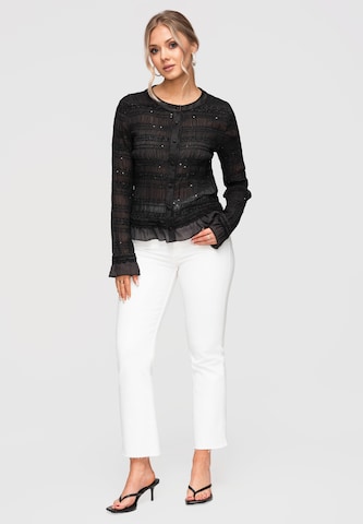 Ombre Blouse in Black