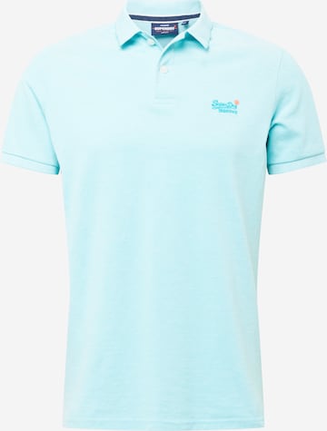 Superdry Poloshirt in Blau: front