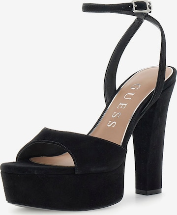 juoda GUESS Sandalai 'HITTEN': priekis