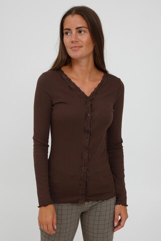 Cardigan Fransa en marron : devant