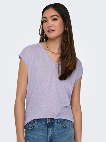 T-shirt 'Onlsilvery' ONLY en violet