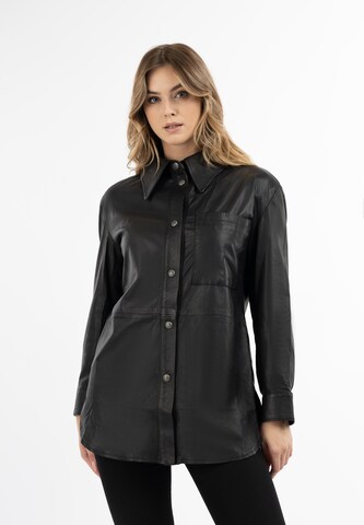 DreiMaster Vintage Between-Season Jacket in Black: front