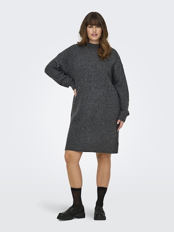 ONLY Carmakoma - Vestido de punto 'LITA' en gris: frente