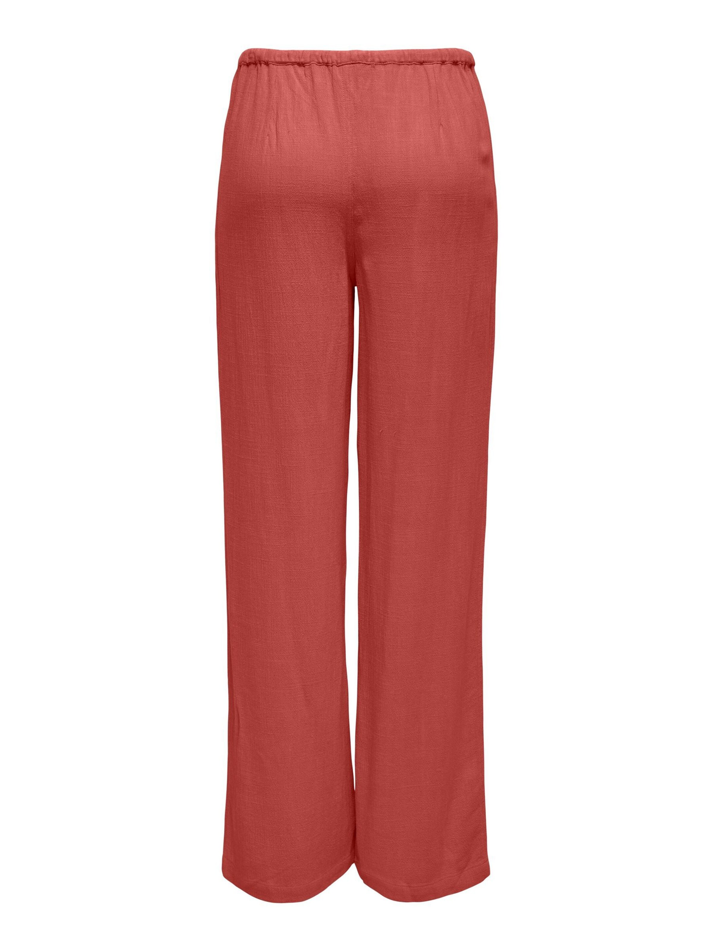 ONLY - Pierna ancha Pantalón 'Solvi' en rojo