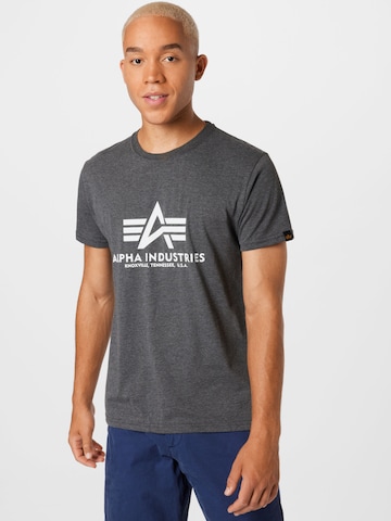 T-Shirt ALPHA INDUSTRIES en gris : devant