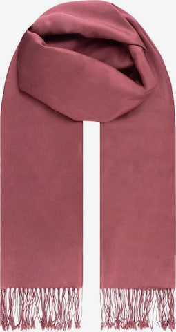 SILK & CASHMERE Scarf in Pink: front