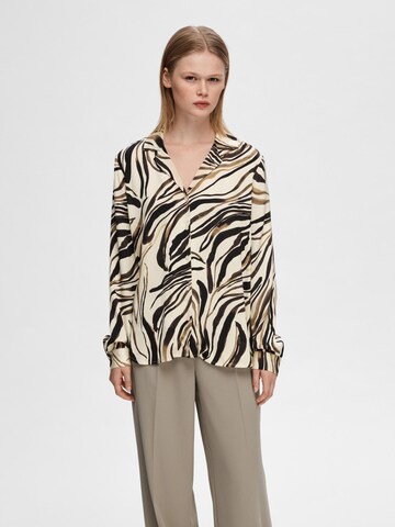 SELECTED Bluse in Beige: Vorderseite