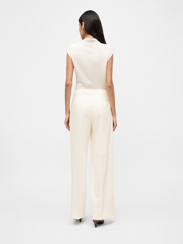 HUGO Широкий Плиссированные брюки 'Huzili' в Белый