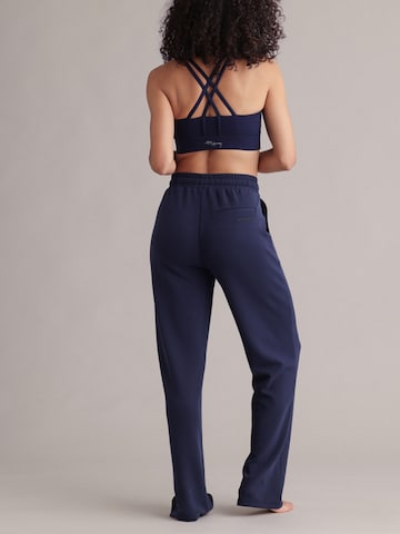 Hey Honey Wide Leg Sporthose 'Lux'‌‌‌‌‌‌‌ in Blau