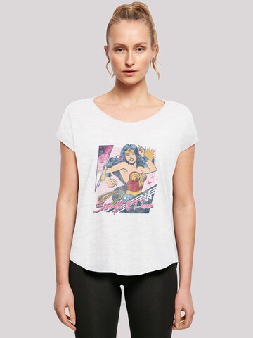F4NT4STIC Shirt 'DC Comics Wonder Woman Strength & Power' in White: front