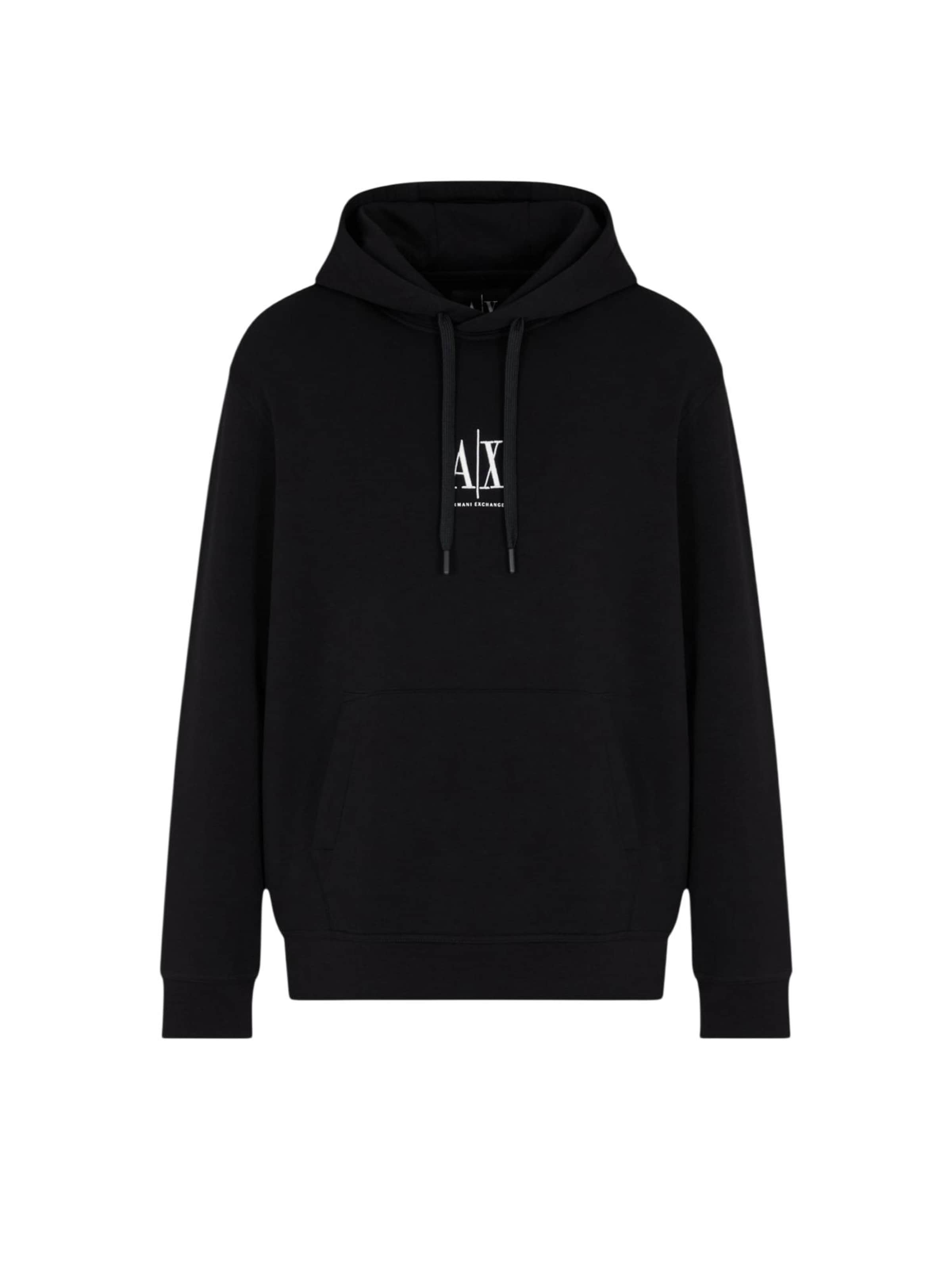 ARMANI EXCHANGE Sweatshirt 'XM000369 AF10818' in Zwart: voorkant