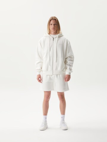 Ossy Homer Sweatshirt 'Zip Hoodie Heavy Cotton 450 Gsm' in White