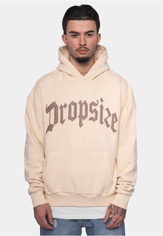 Dropsize Μπλούζα φούτερ σε μπεζ: μπροστά