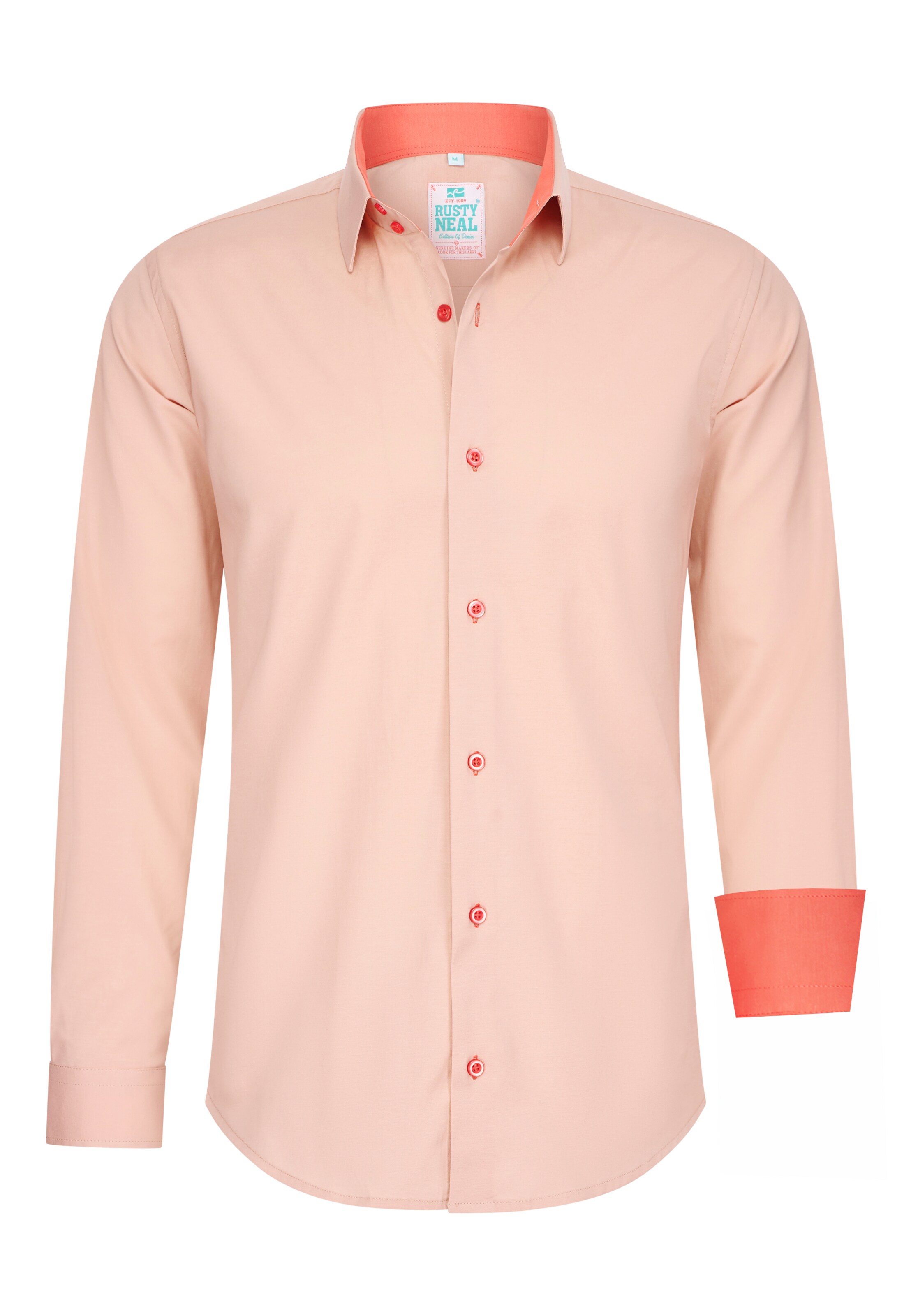 Rusty Neal Hemd in Pink: Vorderseite