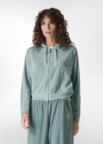 Veste de survêtement DEHA en vert : devant