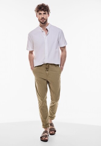 Street One MEN Regular Chino Pants in Brown