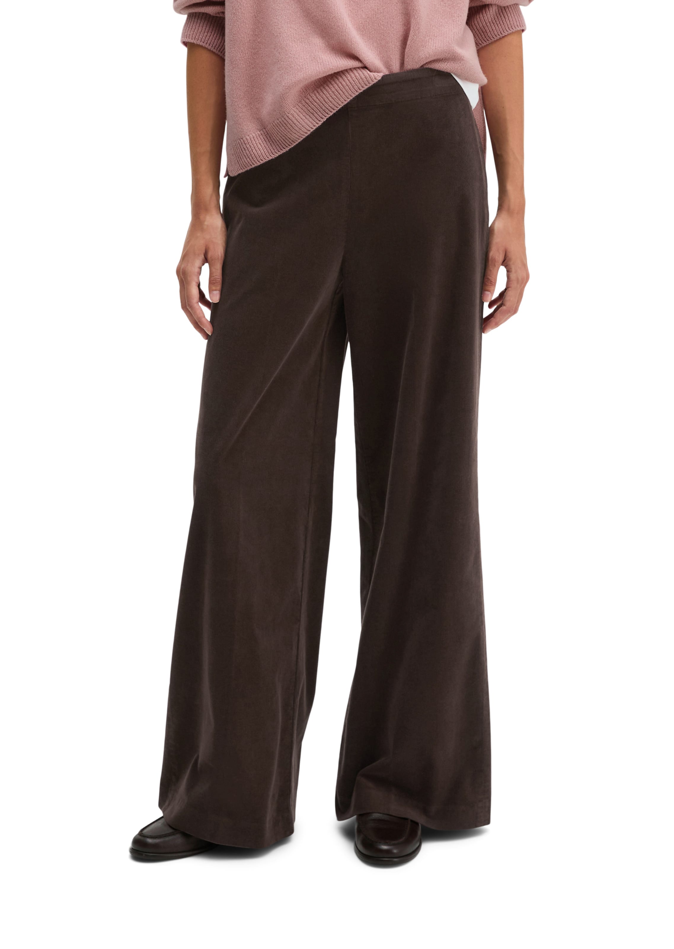 Marc O'Polo Loosefit Hose in Braun: Vorderseite