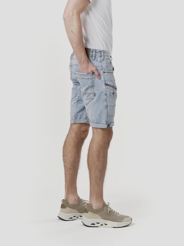 mėlyna KOROSHI Standartinis Darbinio stiliaus džinsai