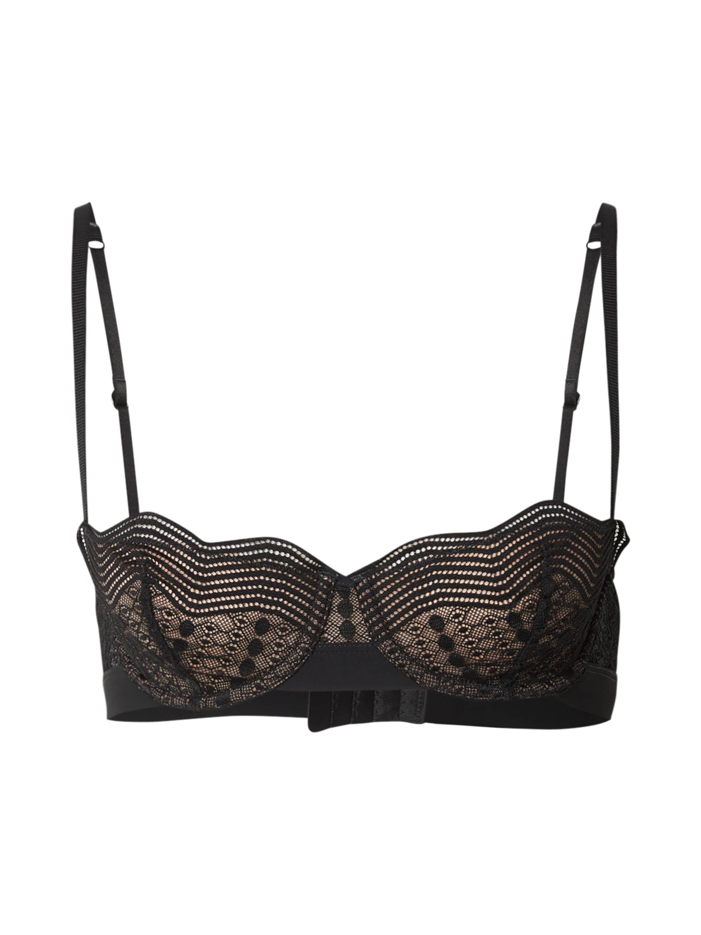 Balconnet Soutien-gorge 'ENVERGURE' ETAM en noir : devant
