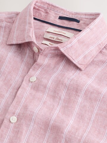 Next Regular Fit Hemd in Pink