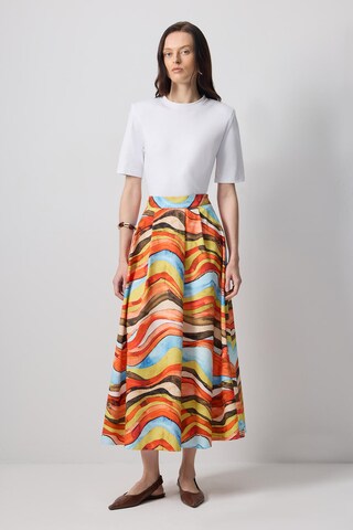 Touche Prive Skirt in Orange