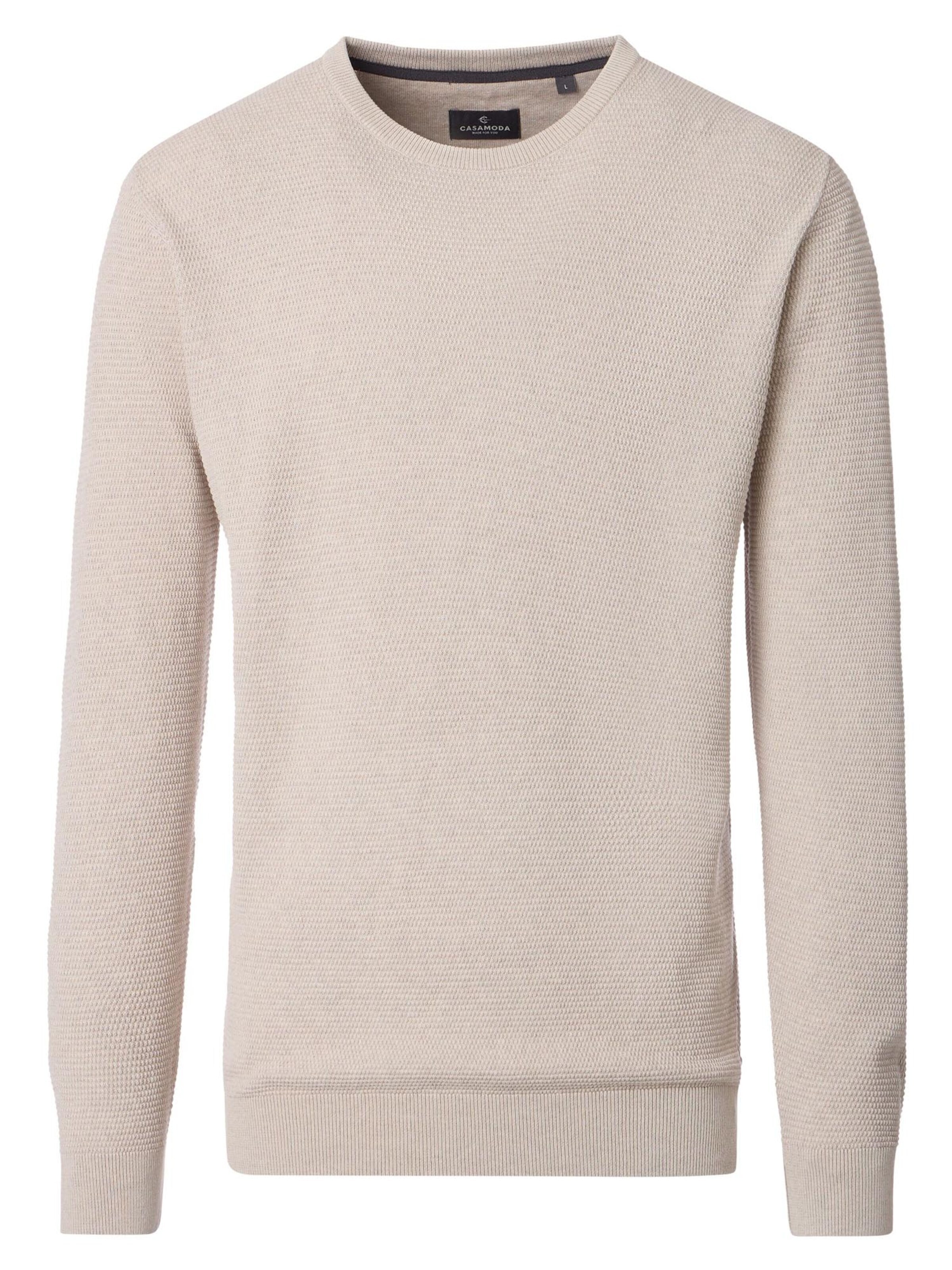 CASAMODA Trui 'Basic' in Beige: voorkant