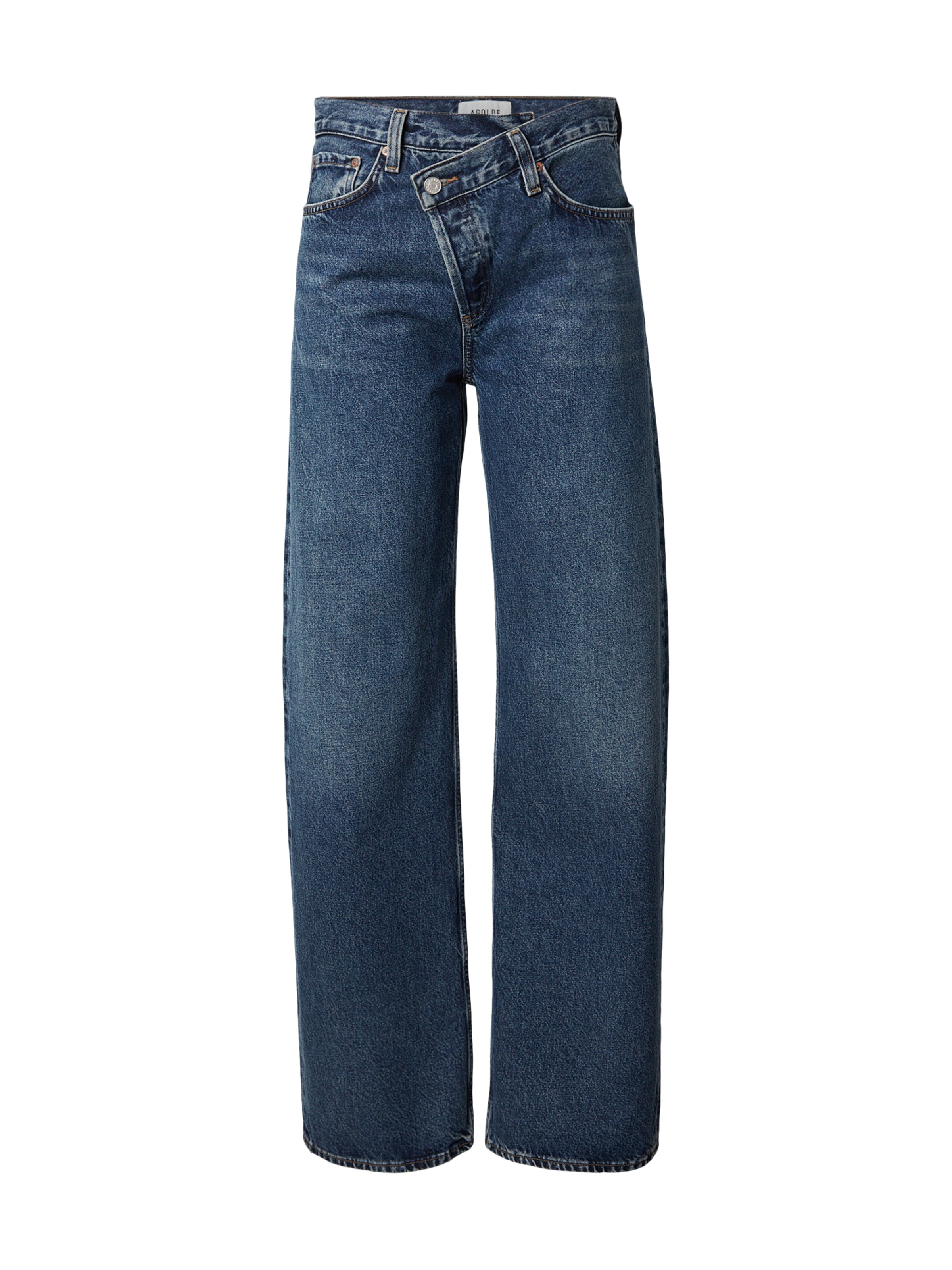 zils AGOLDE Platas staras Džinsi 'ARC': no priekšpuses