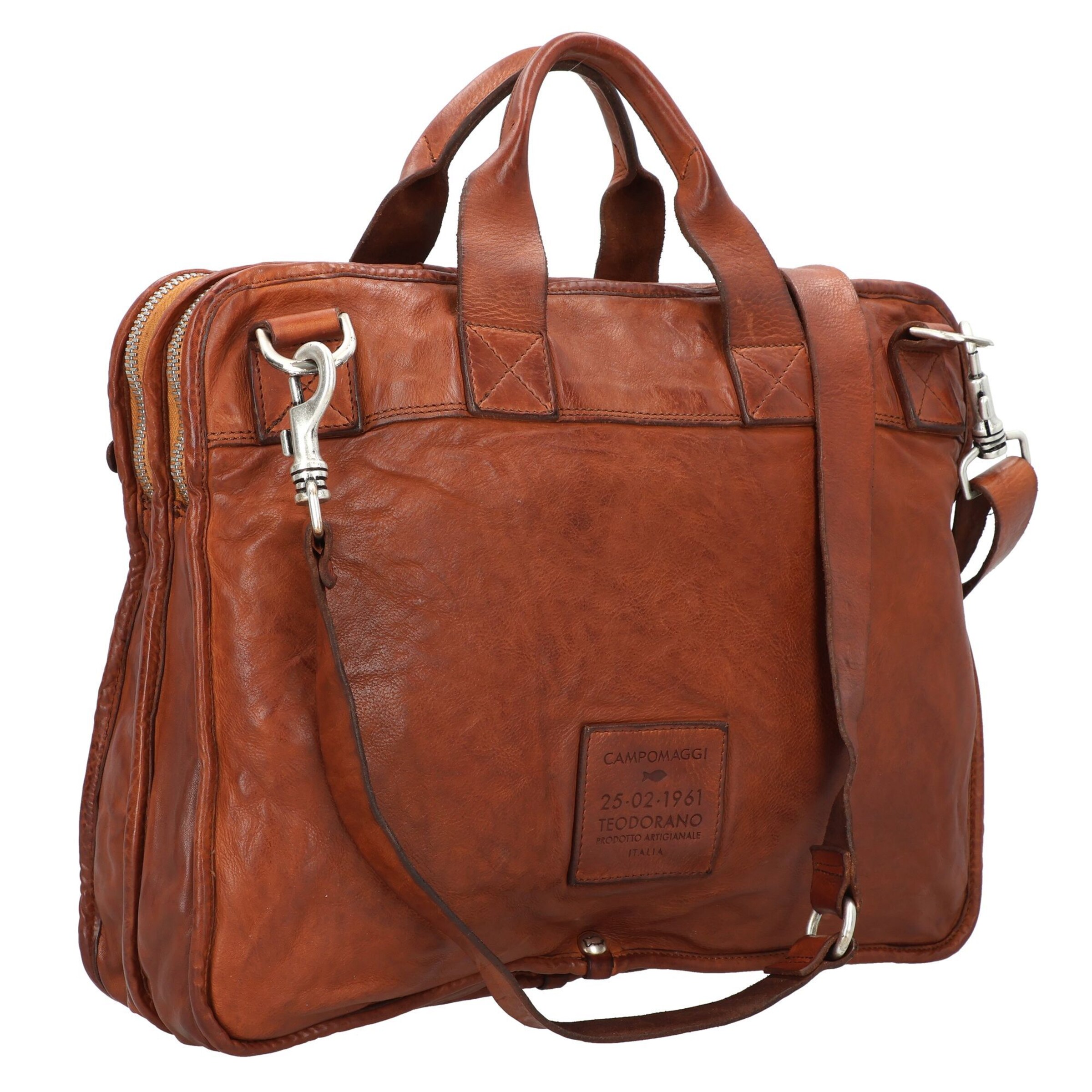 Campomaggi Document Bag 'Noce' in Brown