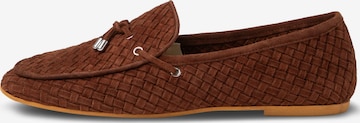 Mocassin 'Vialetto Intrecciato' Flarelle en marron : devant