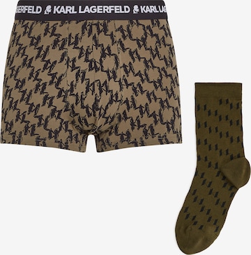žalia Karl Lagerfeld Boxer trumpikės: priekis