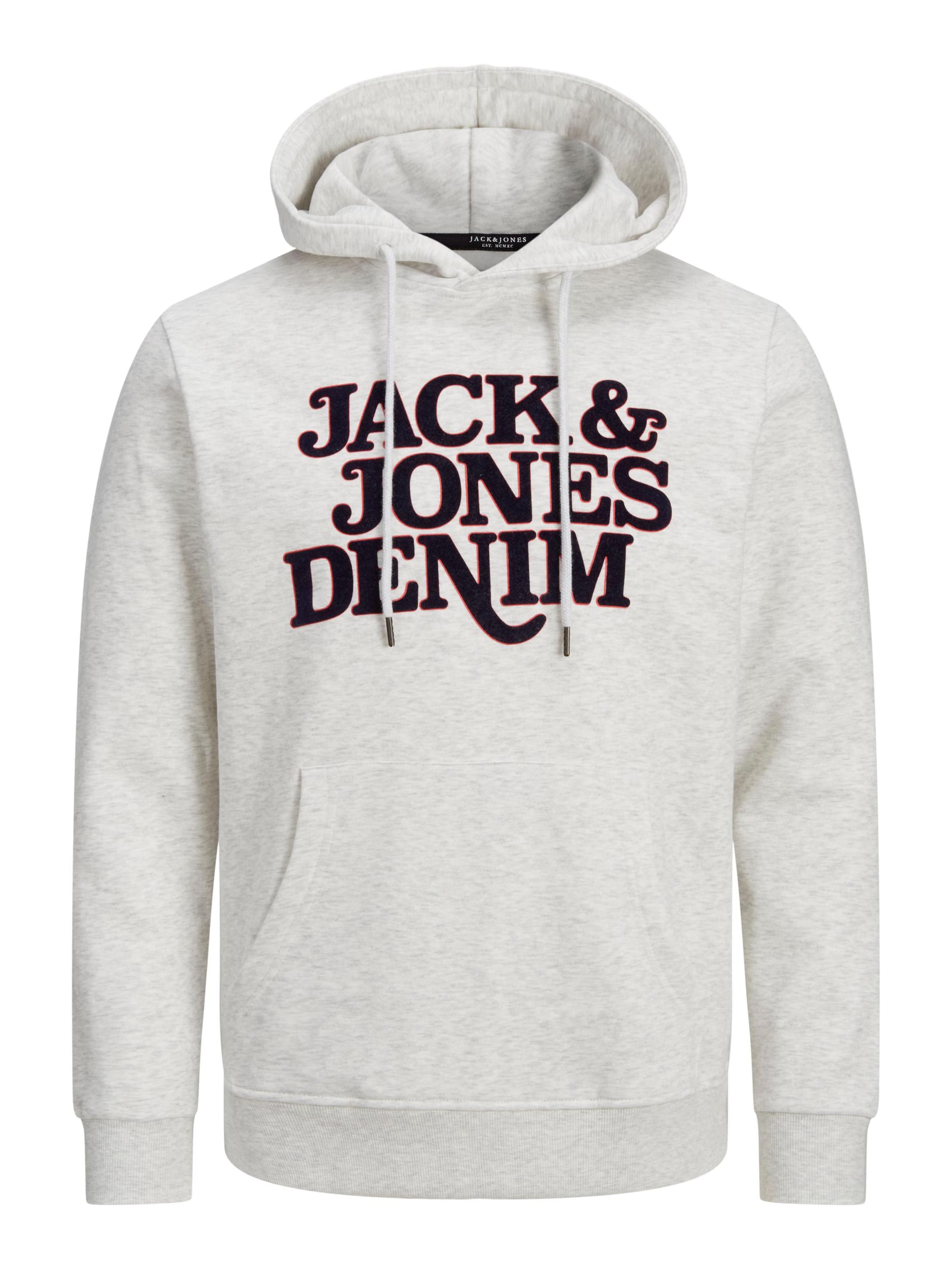 Felpa 'Rack' di JACK & JONES in grigio: frontale