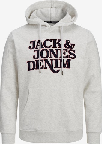 JACK & JONESSweater majica 'Rack' - siva boja: prednji dio