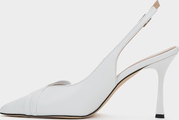 Estro Slingpumps '308-5017' in Wit: voorkant