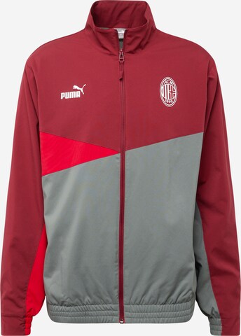 PUMA - Chaqueta deportiva en rojo: frente