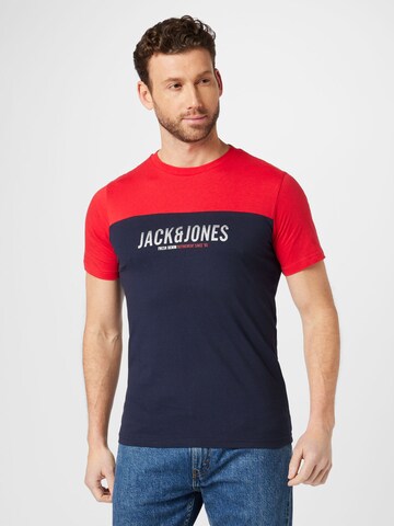 JACK & JONES T-Shirt 'DAN' in Rot: predná strana