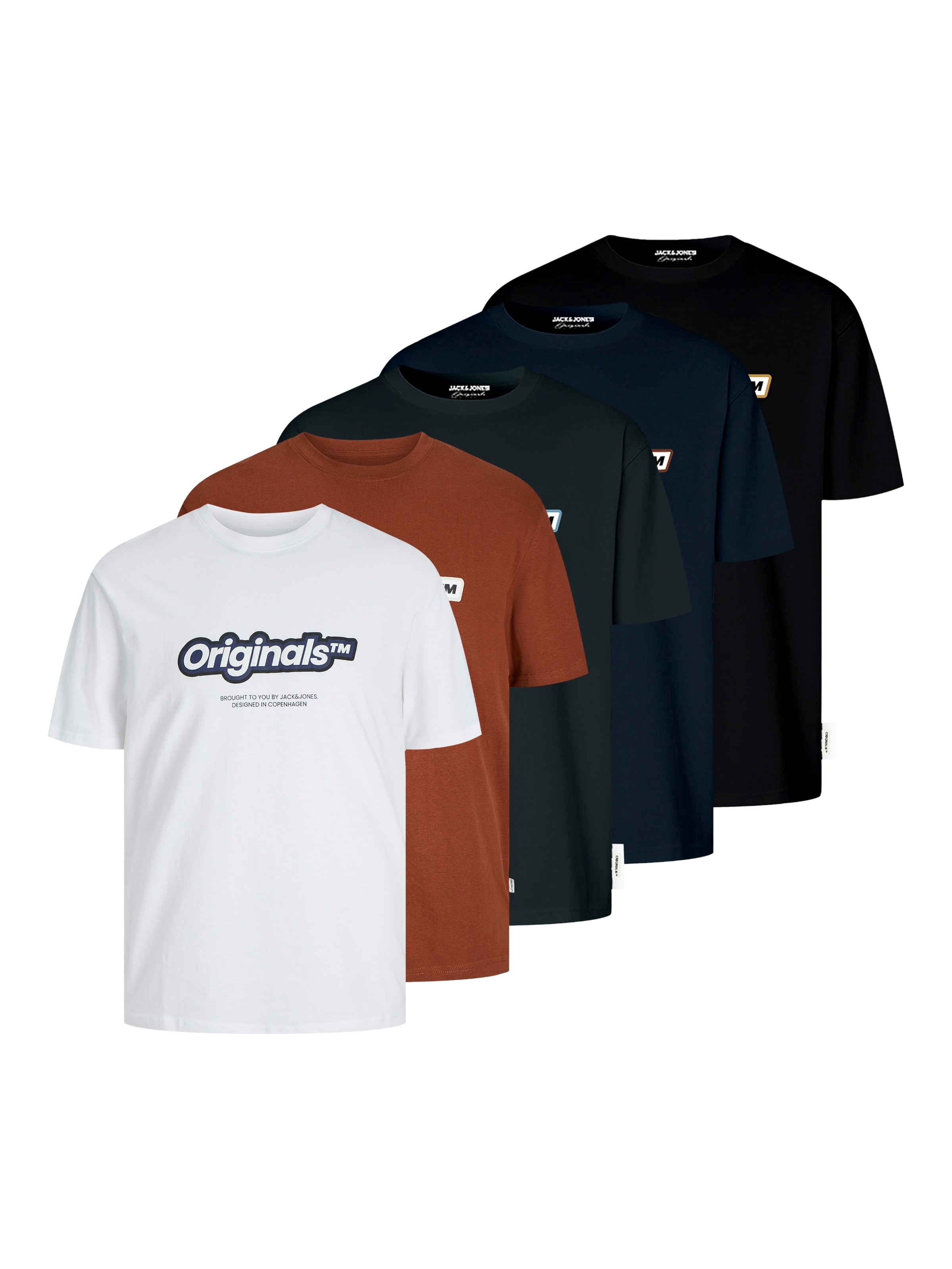 JACK & JONES Tričko 'JORVESTERBRO NEWTON' – modrá: přední strana