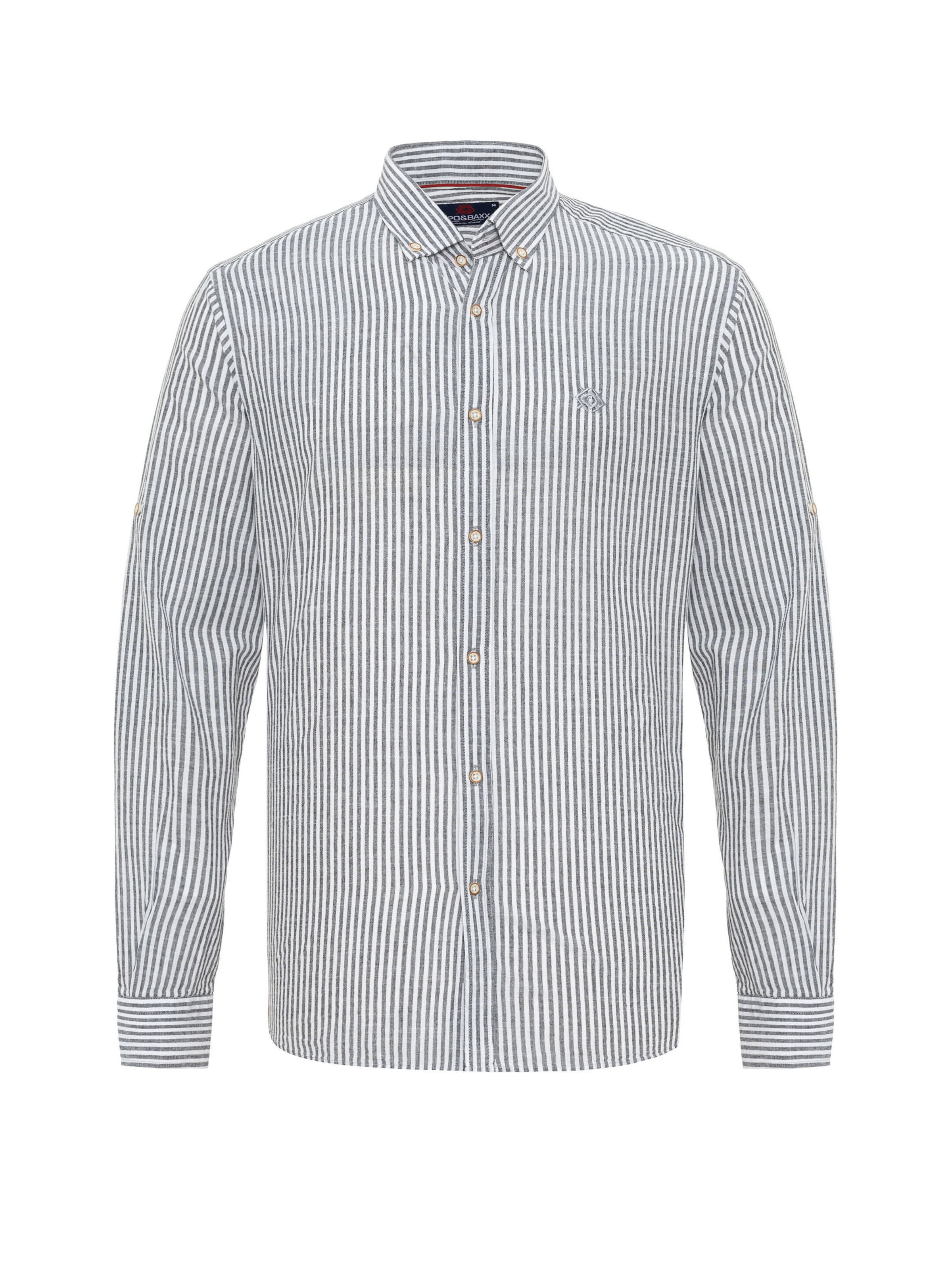 CIPO & BAXX Hemd 'CH194' in schwarz, Produktansicht