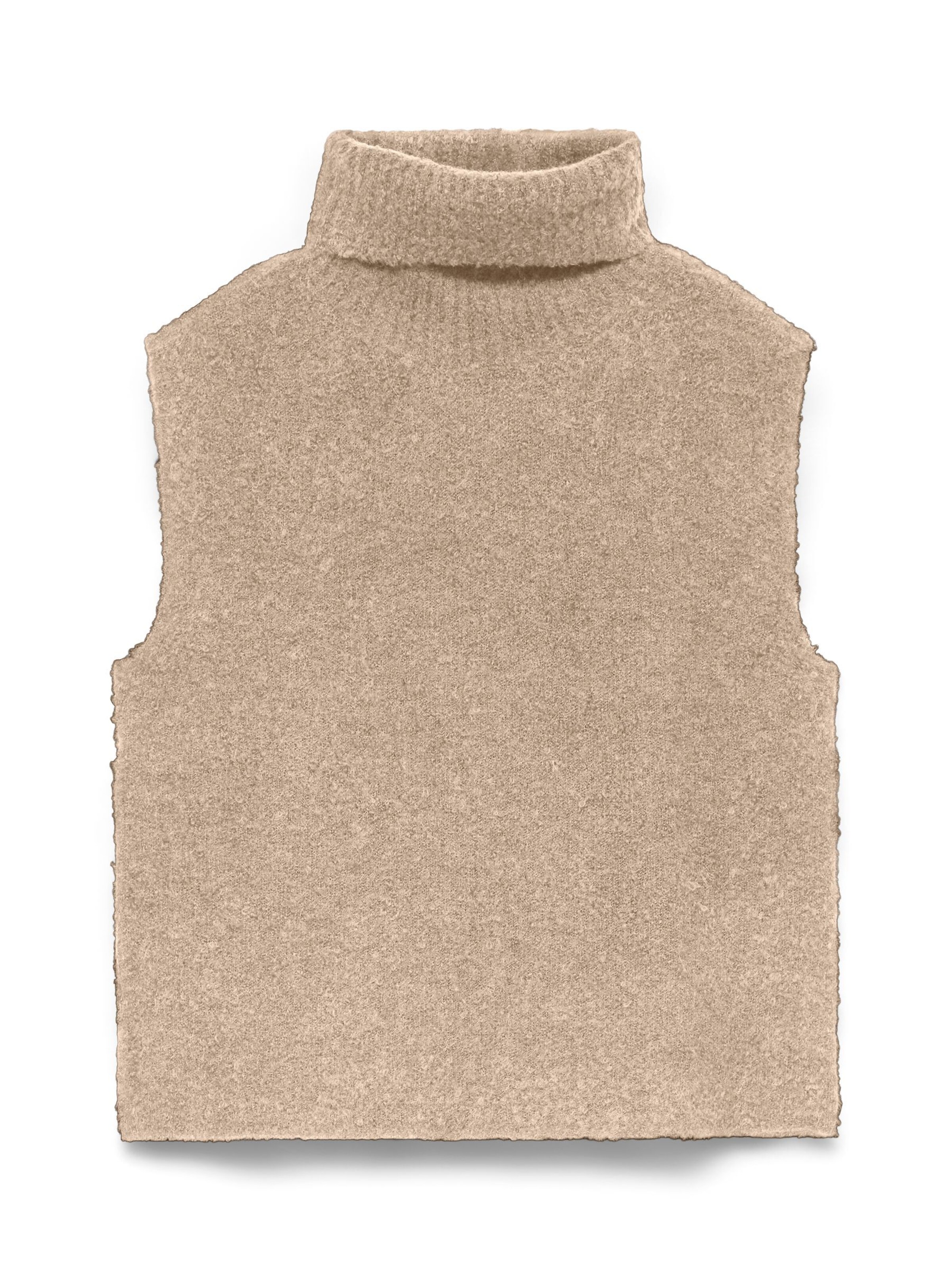 VERO MODA Gebreid vest 'VMEverlee' in Beige: voorkant