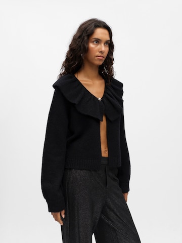 Cardigan 'OBJDENISI' OBJECT en noir : devant