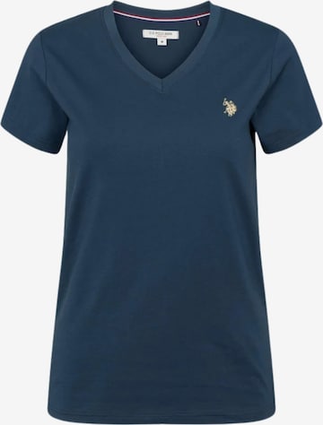 U.S. POLO ASSN. T-shirt ' Assie ' in Blau: Vorderseite