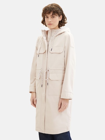 TOM TAILOR Between-Seasons Parka in White: front