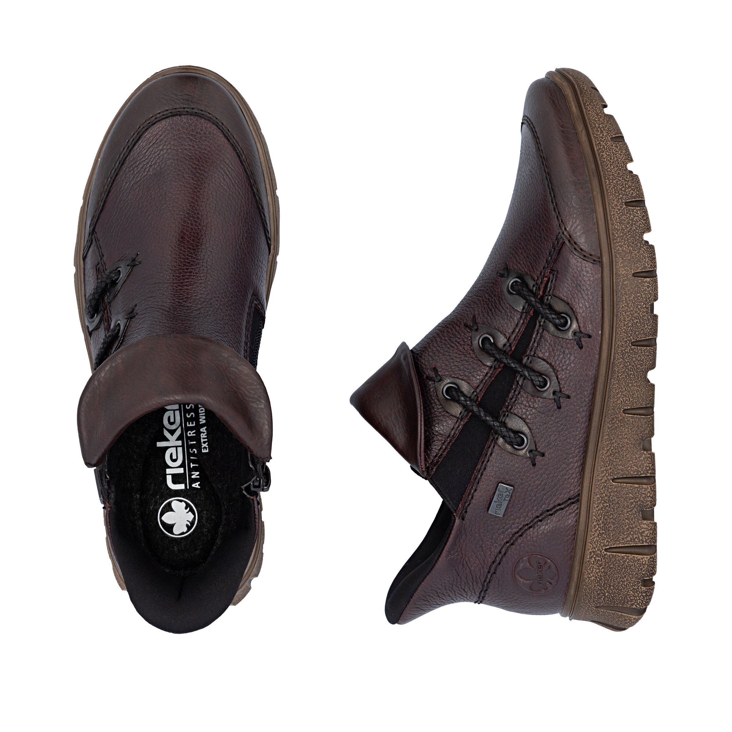 Bottines 'N1353' Rieker en rouge