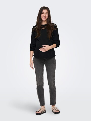 Only Maternity Sweatshirt 'CATALINA' in Black