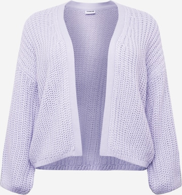 Noisy May Curve Knit Cardigan 'CHARLIE' in Purple: front