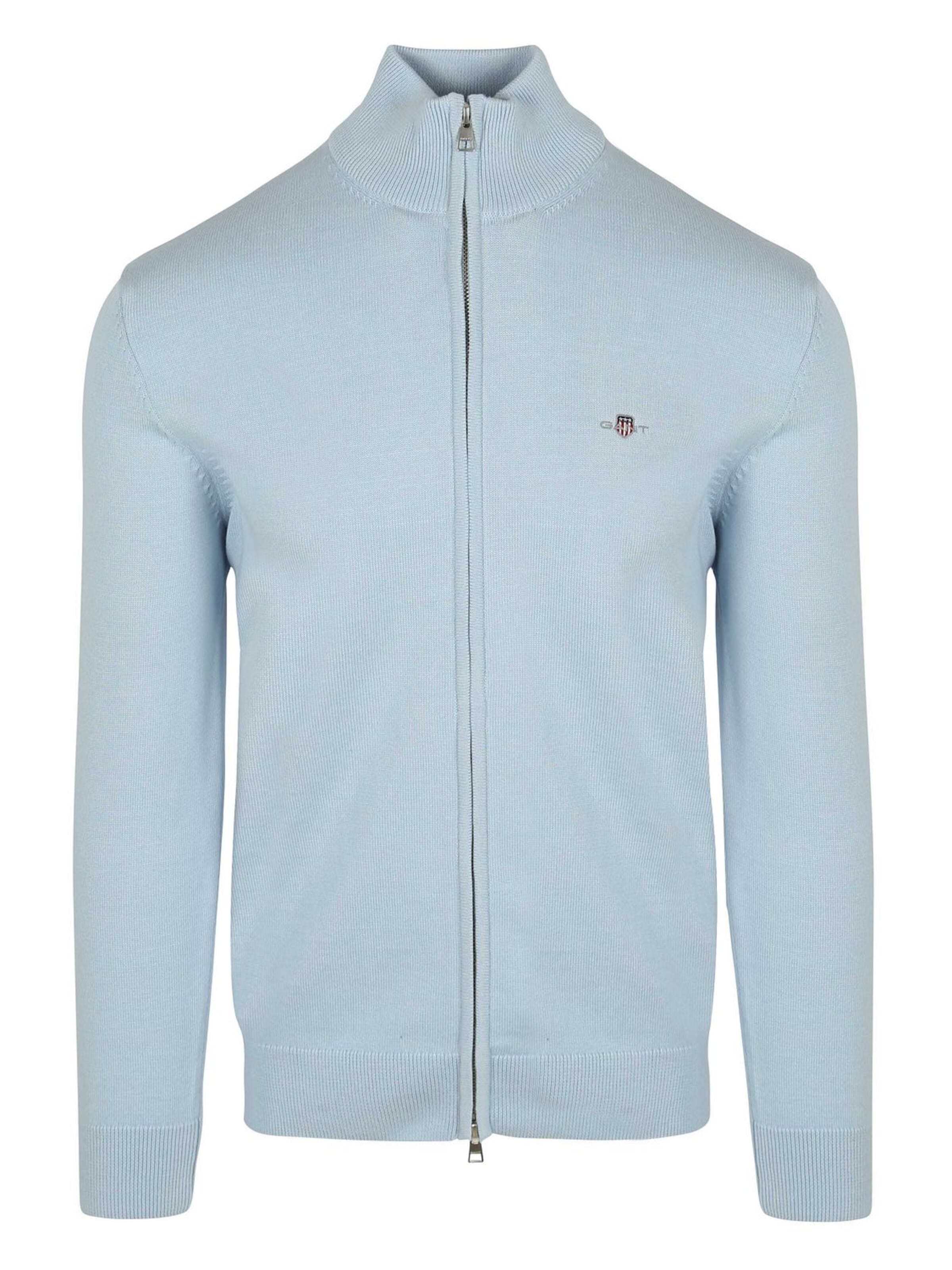GANT Knit cardigan in Blue: front