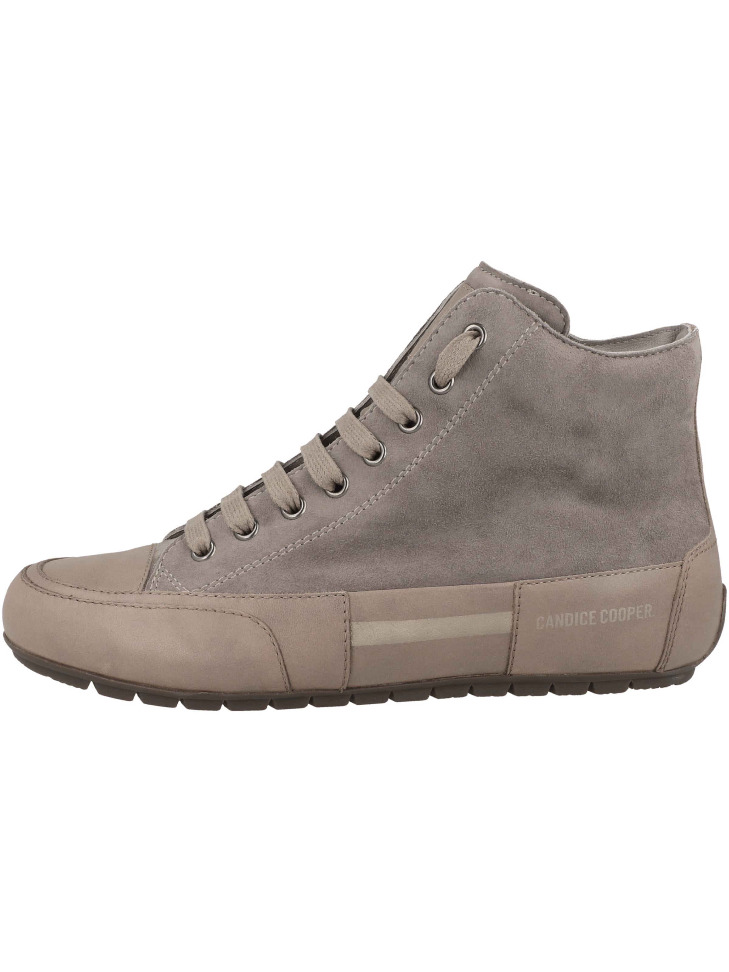 Candice Cooper High-Top Sneakers 'Plus Patch' in Grey