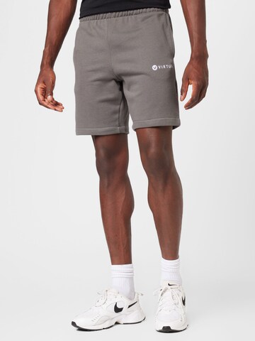 Virtus Regular Workout Pants 'Hotown' in Grey: front